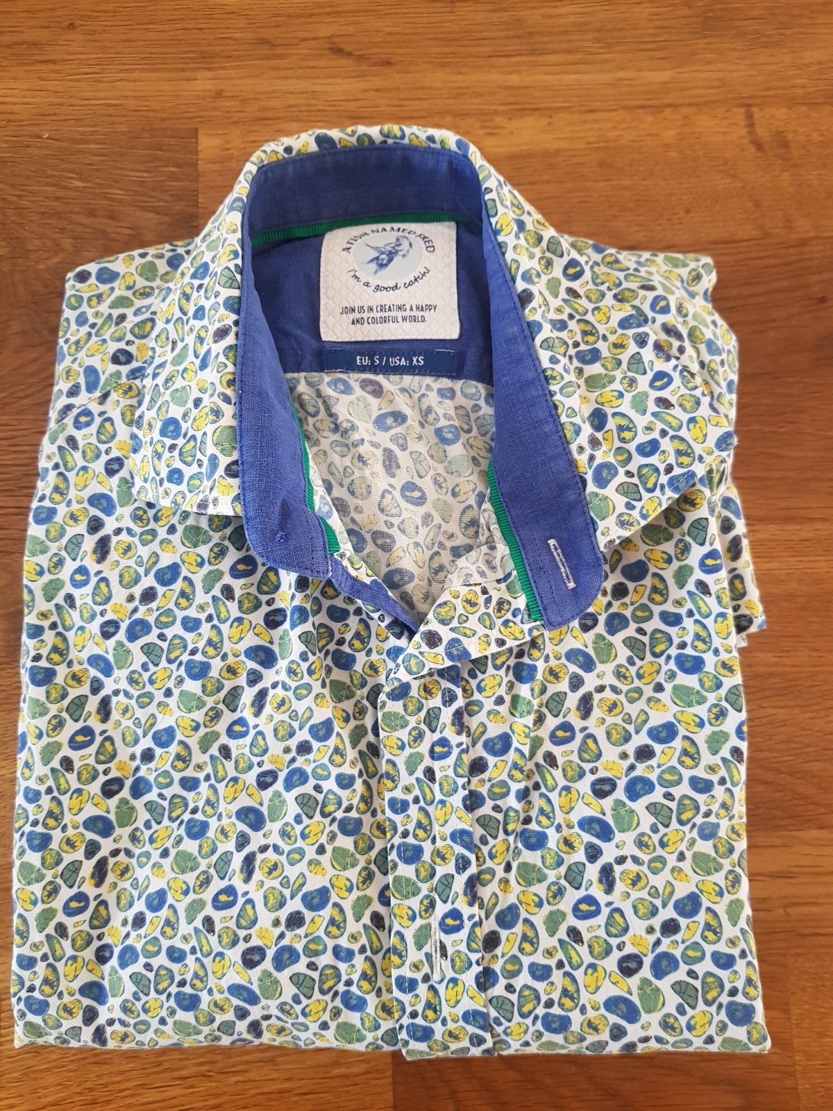 Fish named Fred bloes lange mouw maat S, Kleding | Heren, Blauw, A Fish Named Fred, Ophalen of Verzenden, Zo goed als nieuw