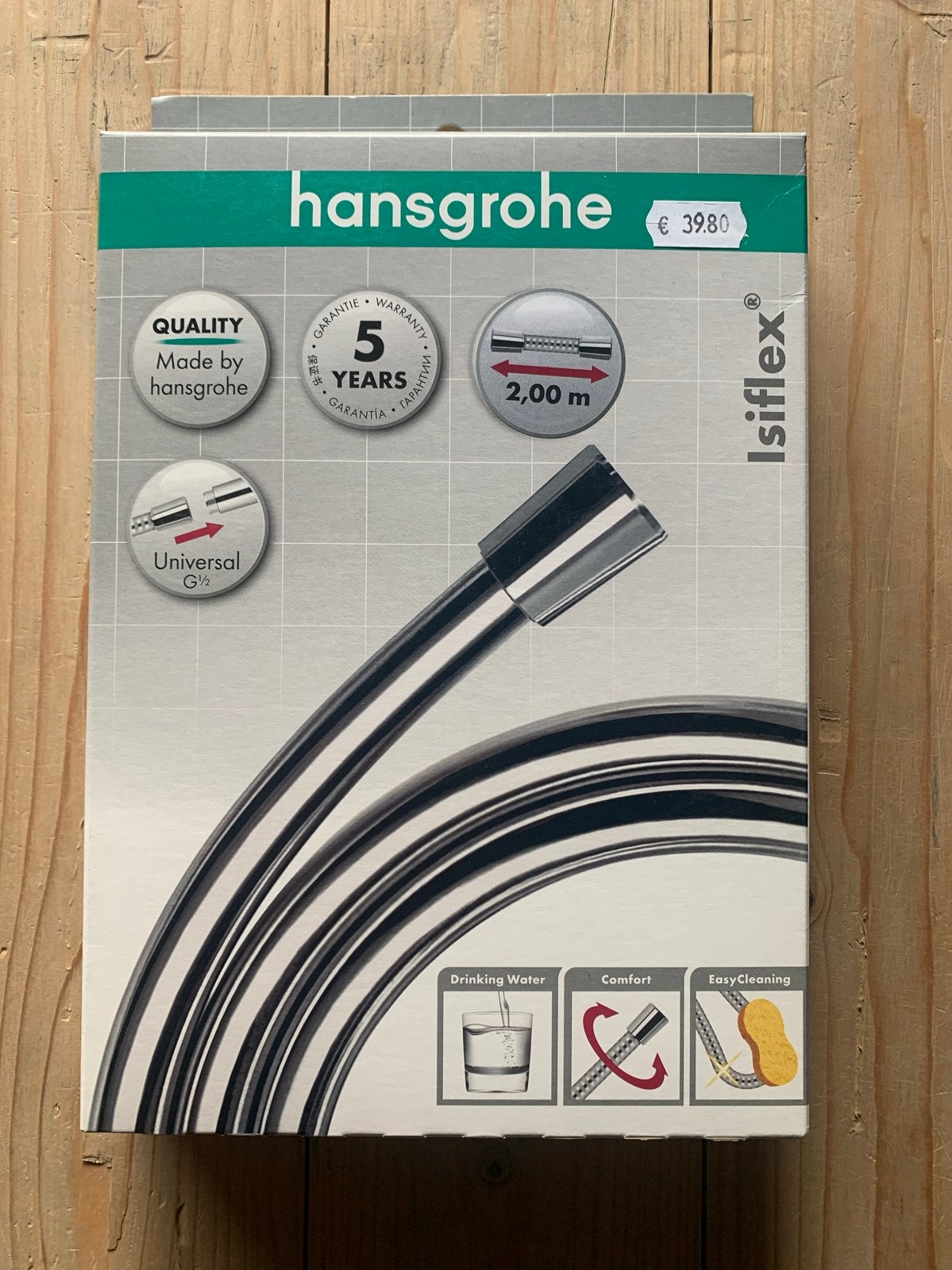 Hansgrohe Isiflex doucheslang 2,00 m, Nieuw, Ophalen of Verzenden, Douche, Auesstrasse 5 Schiltach