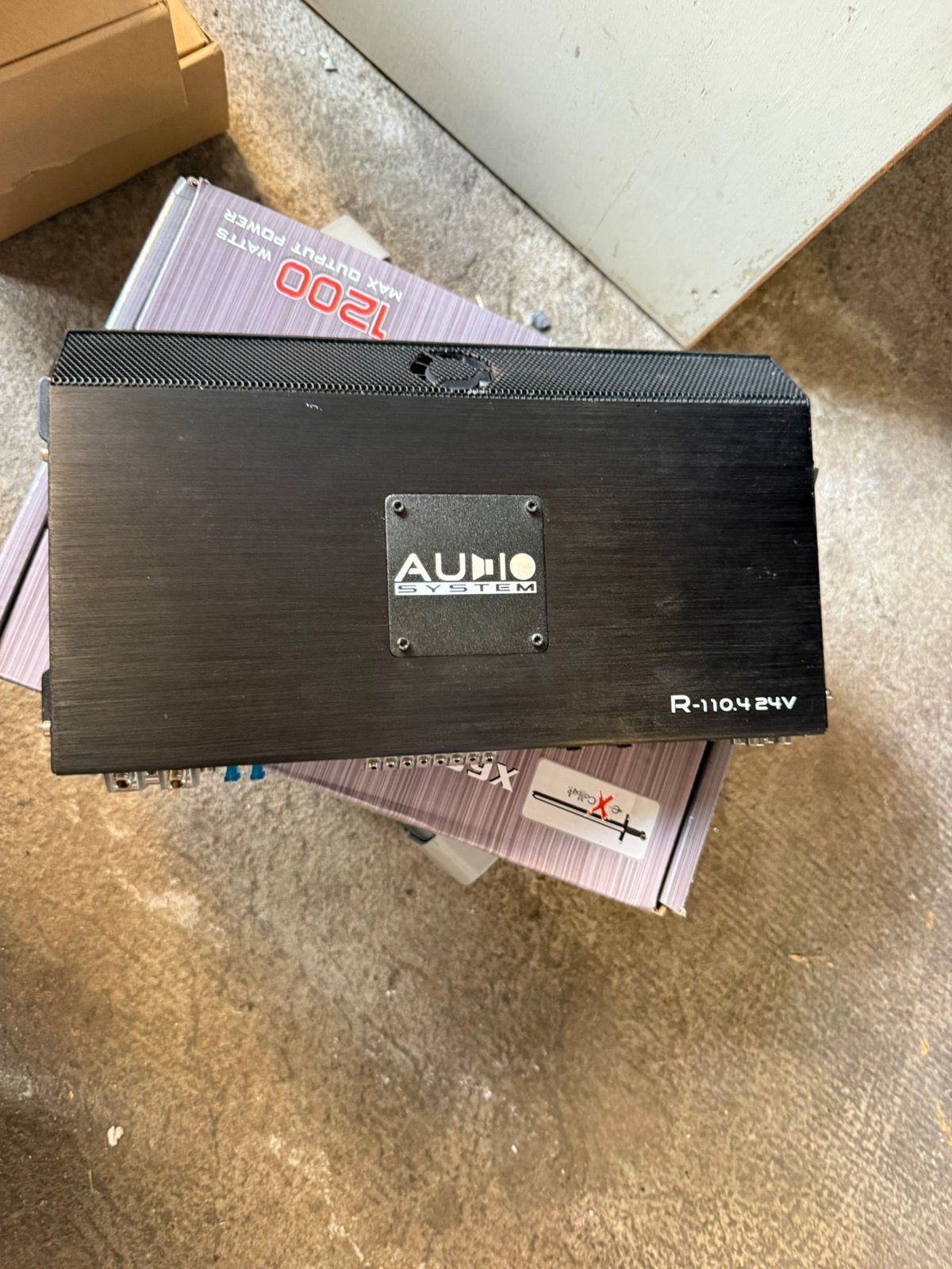 Audio System R-110.4 24V 4-kanaals versterker vrachtwagen, Ophalen, Gebruikt, 120 watt of meer, Overige merken