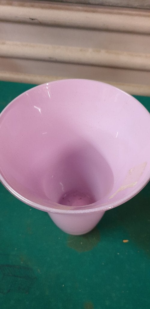 vaas roze trompet vorm, Ophalen of Verzenden