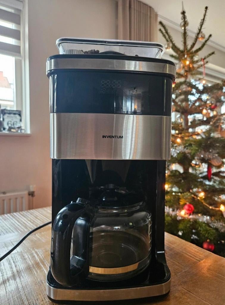 Inventum Koffiezetapparaat met bonenmaler, Afneembaar waterreservoir, 10 kopjes of meer, Koffiemachine, Ophalen of Verzenden