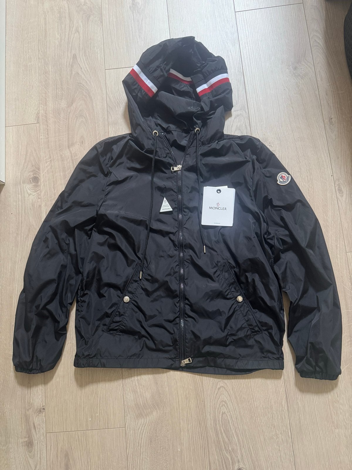 Moncler Grimpeurs Windbreaker Zwart Maat S - Nieuw met tags, Ophalen of Verzenden, Nieuw, Maat 46 (S) of kleiner, Zwart