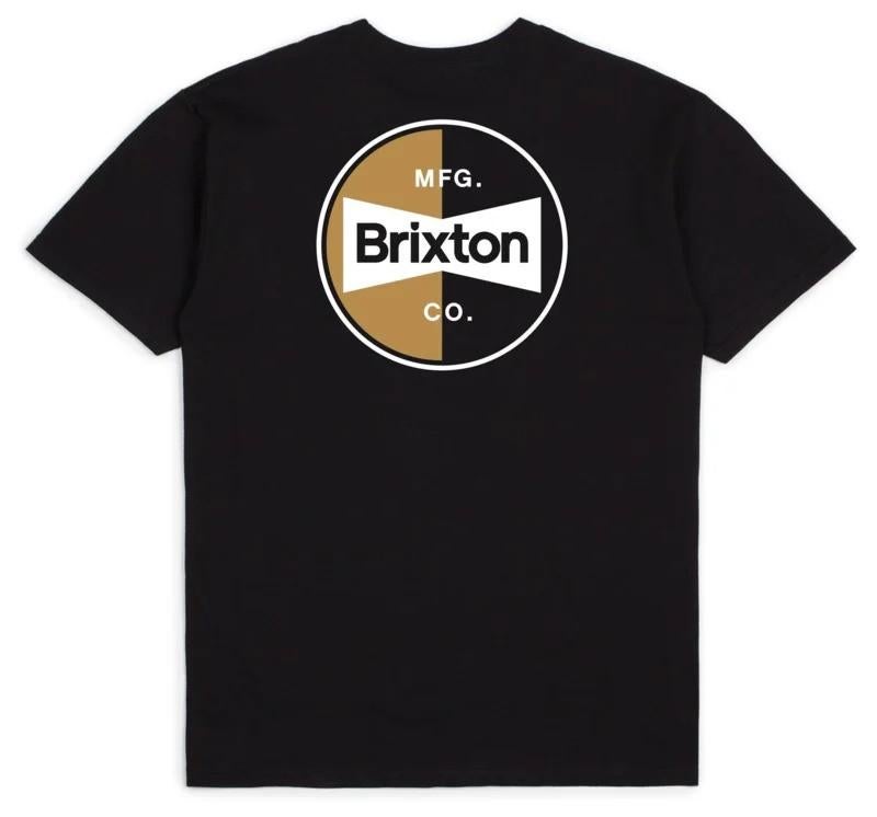 BRIXTON PATRON T-SHIRT  black, Info@workingclassrebel.com, Zwart, Nieuw, Brixton