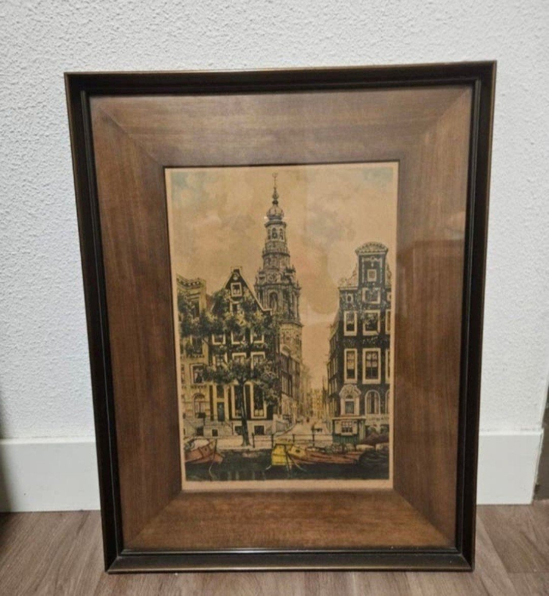 Cornelis Brandenburg - Kleurenets Zuiderkerk Amsterdam, Antiek en Kunst, Kunst | Etsen en Gravures, Ophalen, Origineel, Architectuur