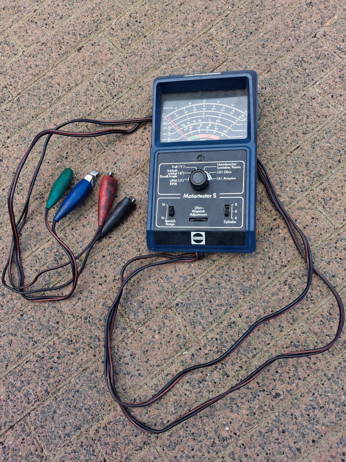 Optilux Motortester S - Vintage Auto Diagnosetool, Auto diversen, Ophalen of Verzenden, Gebruikt