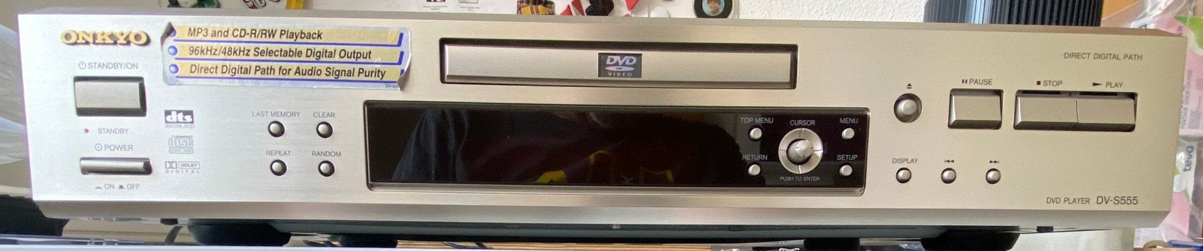 Prima Onkyo dvd DV-S555, Audio, Tv en Foto, Dvd-spelers, Ophalen of Verzenden, Zo goed als nieuw, Overige merken