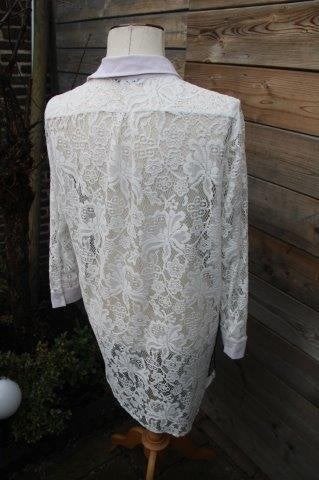 Vest/ Blouse Offwhite kant Studio Anneloes mt M Vaste prijs, Kleding | Dames, Maat 38/40 (M), Studio Anneloes, Wit, Ophalen of Verzenden