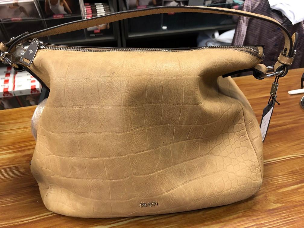 NIEUWE LEREN SCHOUDERTAS TAS HANDTAS JOOP kleur ecru, Wilms, Beige, Nieuw, Ophalen of Verzenden