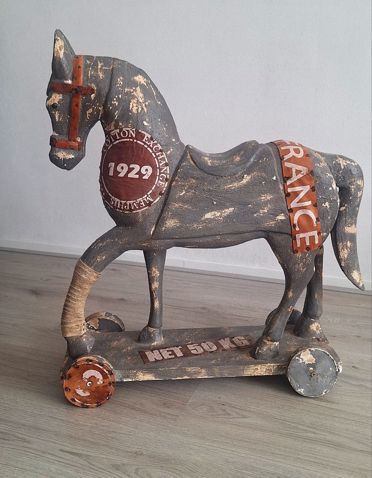 Groot decoratief paard circa 68 cm.hoog, Ophalen