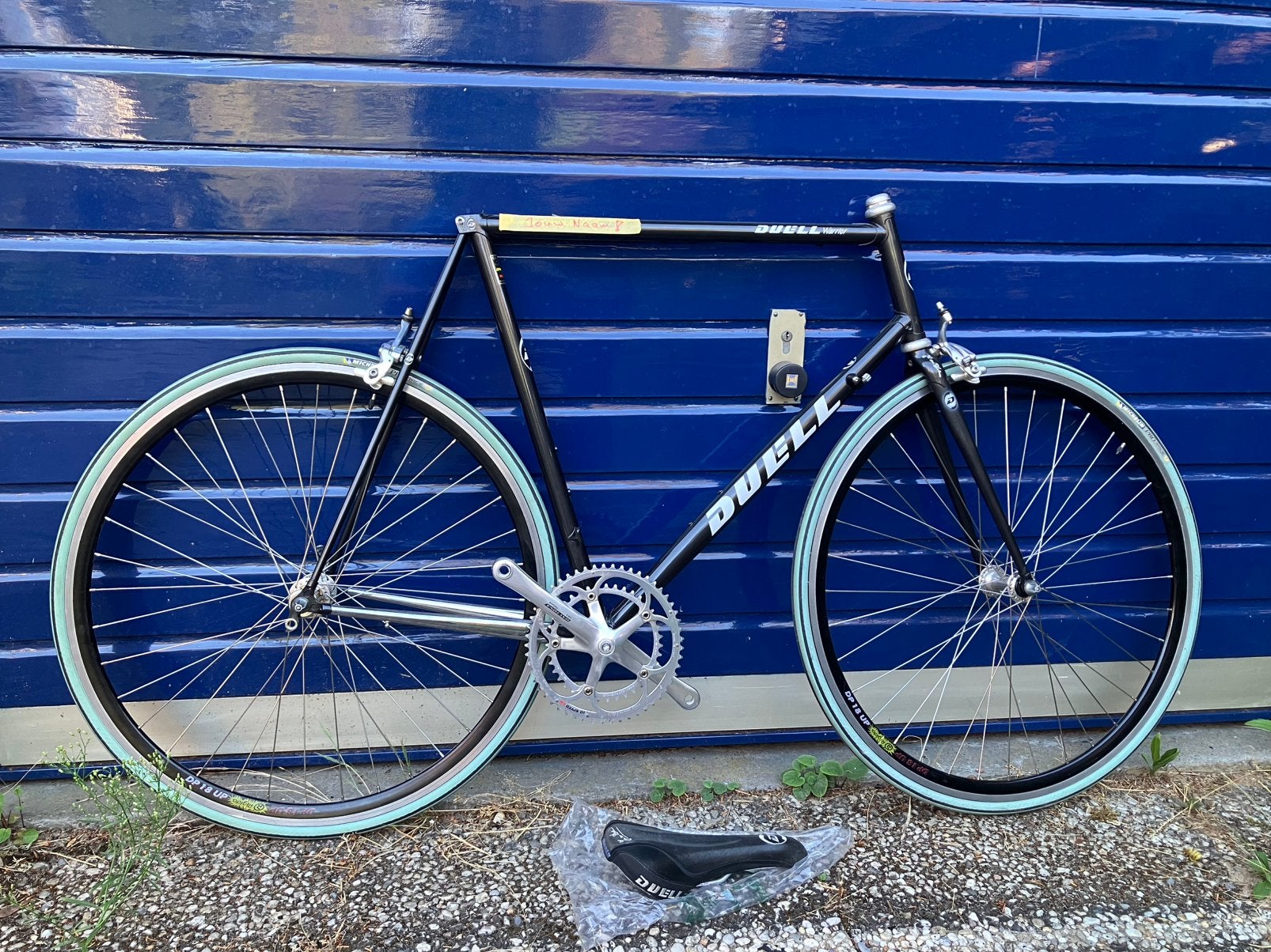 Duell Warior frameset met Campagnolo, 28 inch, Staal, Zo goed als nieuw, 15 tot 20 versnellingen