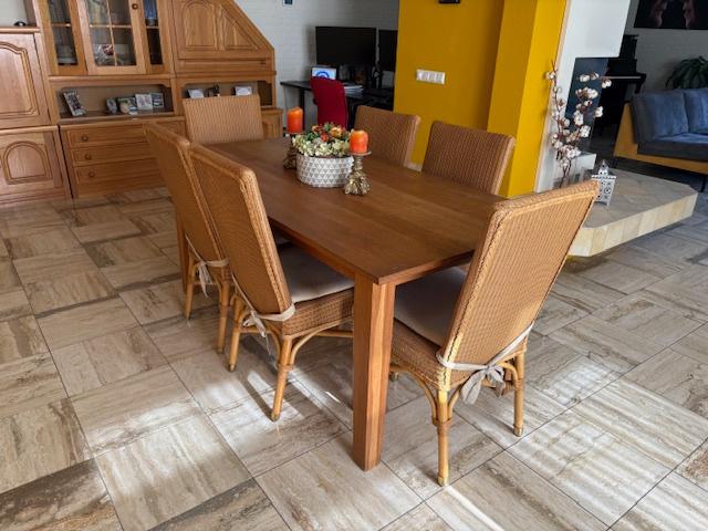 Stoelen, Ophalen, Gebruikt, Bruin, Riet of Rotan