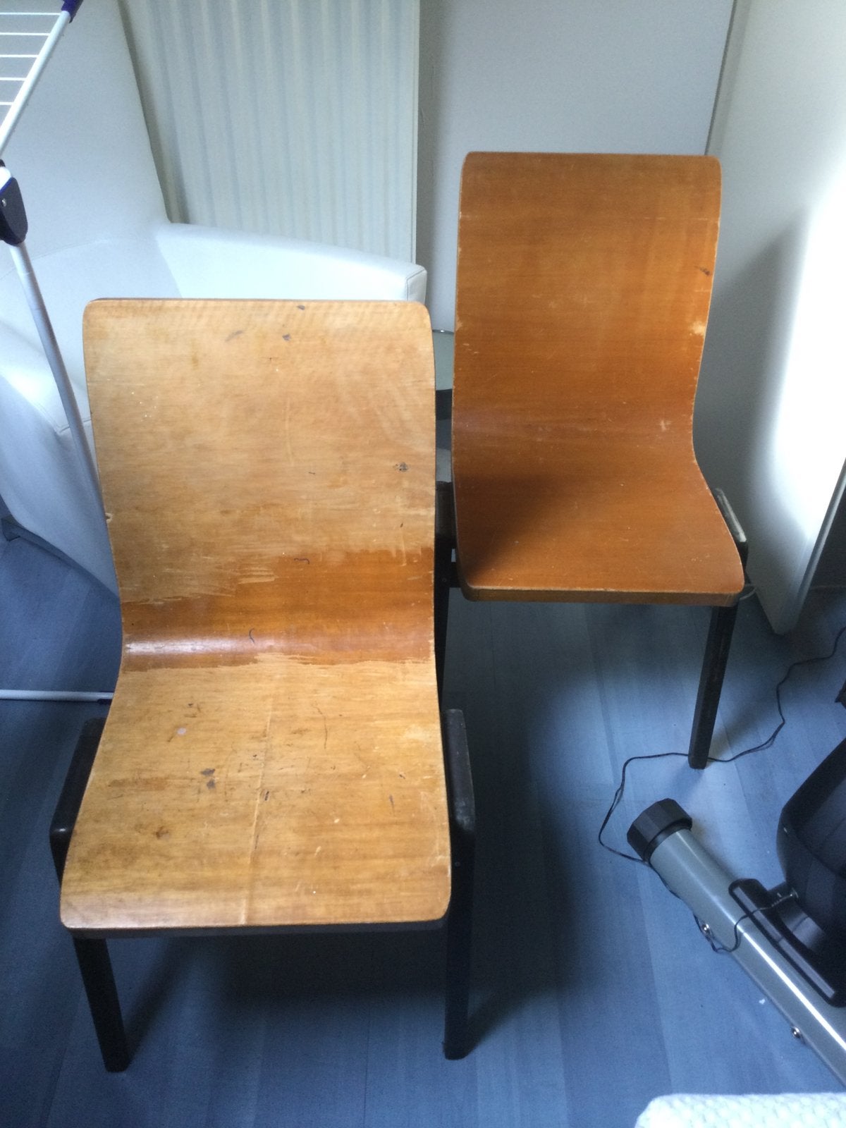 Oude stoelen, Ophalen, Gebruikt, Twee, Bruin