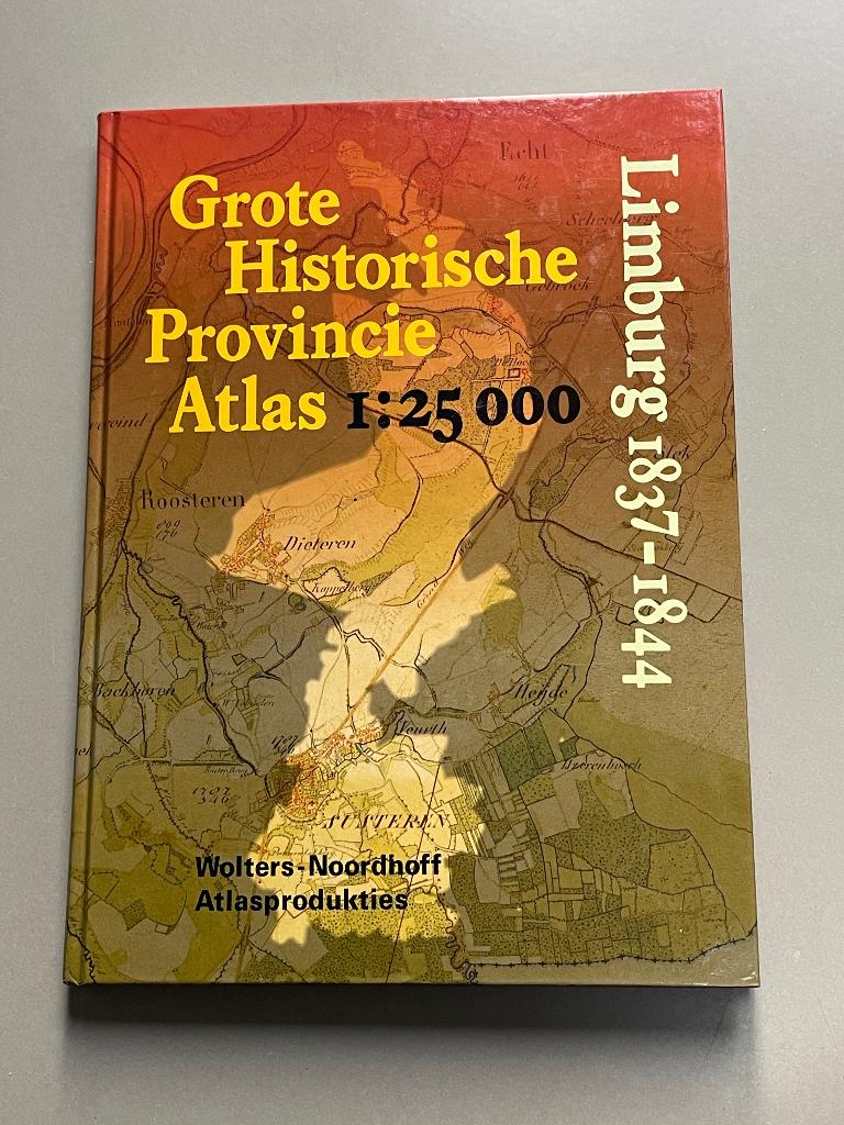 Grote Historische Provincie Atlas - Limburg 1837-1844, Overige atlassen, Ophalen of Verzenden, Zo goed als nieuw, 1800 tot 2000