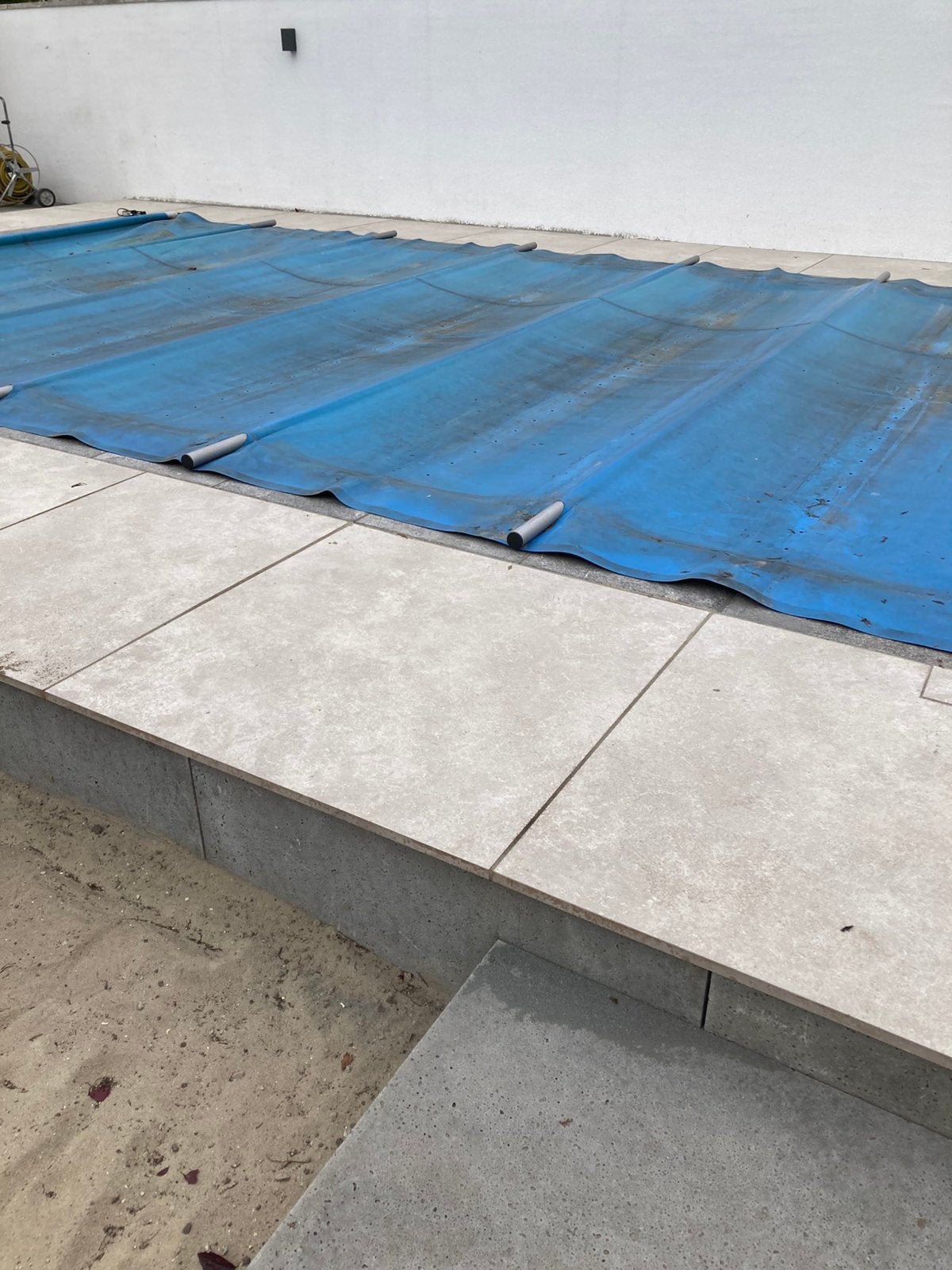 Easy-top Safedeck zwembad (zomer en winter)staven dekzeil, Ophalen, Gebruikt