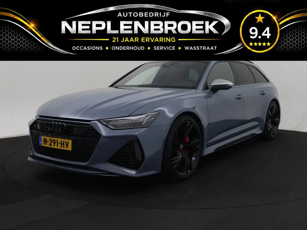 Audi A6 Avant RS 6 TFSI quattro Dynamic Plus | Pano | Kerami, Auto's, Audi, Automaat, Gebruikt, 138 €/maand, RS6