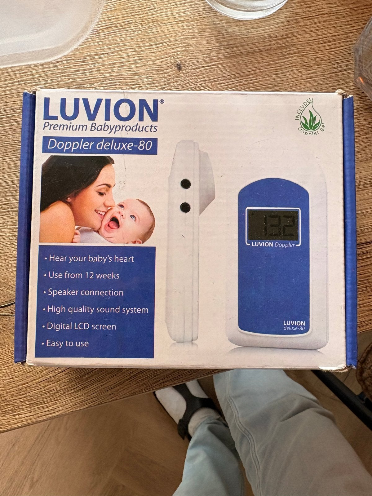 Luvion Doppler Deluxe-80 foetale hartslagmeter, Ophalen, Gebruikt