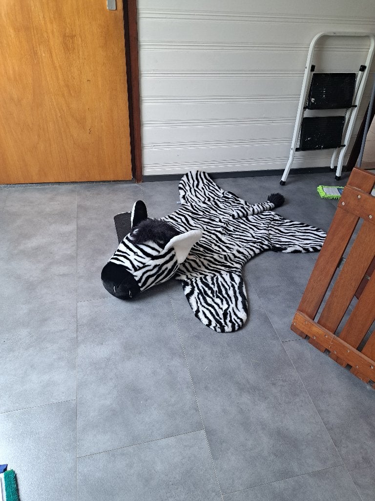 Zebra vloer kleed, Ophalen, Zo goed als nieuw, Rechthoekig, 200 cm of meer
