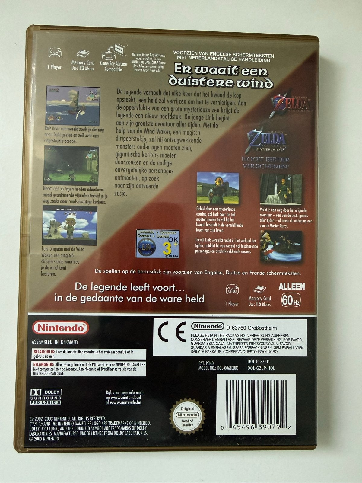 The Legend of Zelda: The Wind Waker Limited Edition GameCube, Spelcomputers en Games, 1 speler, Zo goed als nieuw, Vanaf 7 jaar