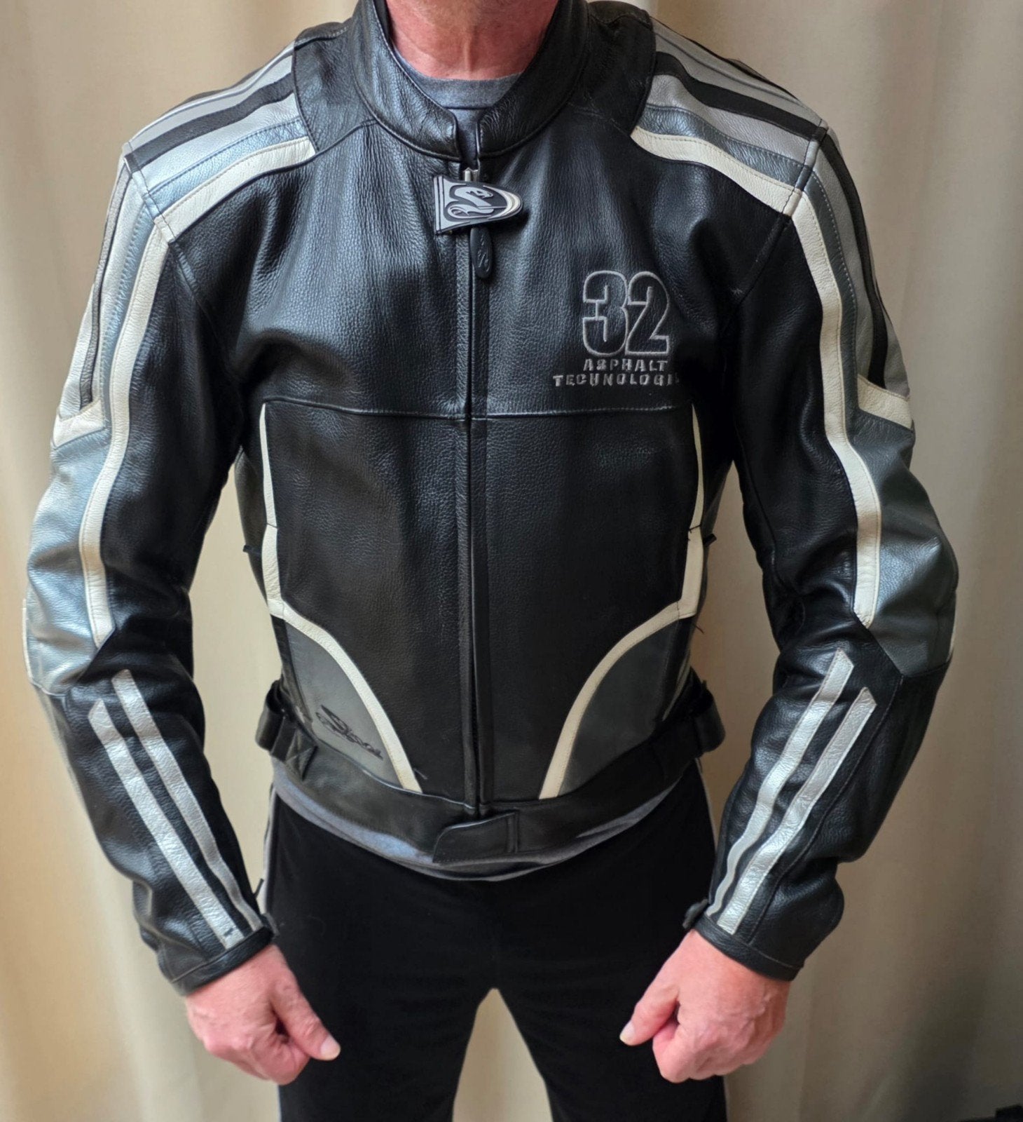 Leren motorjas, Motoren, Ophalen of Verzenden, Tweedehands, Jas | leer