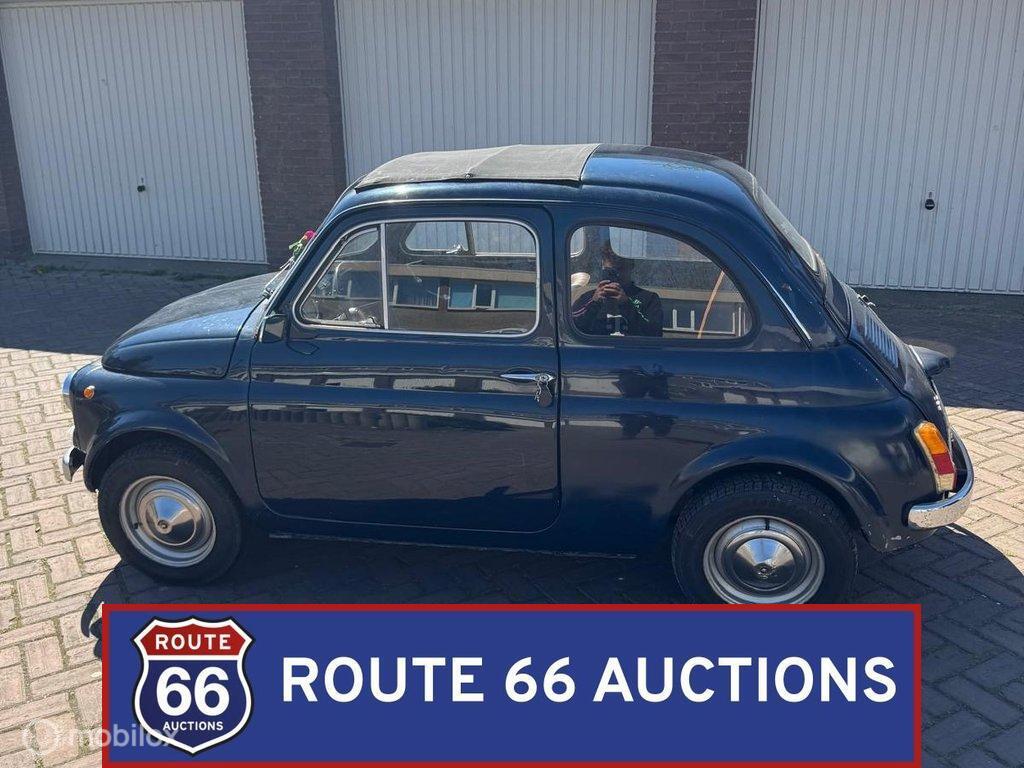 Fiat 500F | 1967 | Route 66 Auctions, Auto's, Oldtimers, Overige carrosserieën, Zwart, Bedrijf, Handgeschakeld