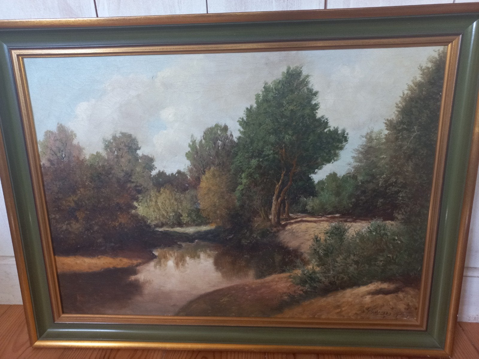Schilderij mooie lijst Frans Baayens met schade, Ophalen of Verzenden