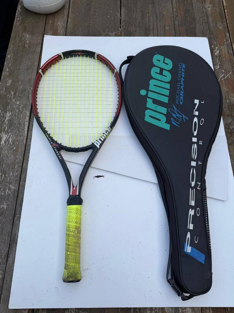 Prince Triple Threat tennisracket - 310g, gripmaat 4 #3, Sport en Fitness, Tennis, Gebruikt, L4, Prince, Ophalen of Verzenden