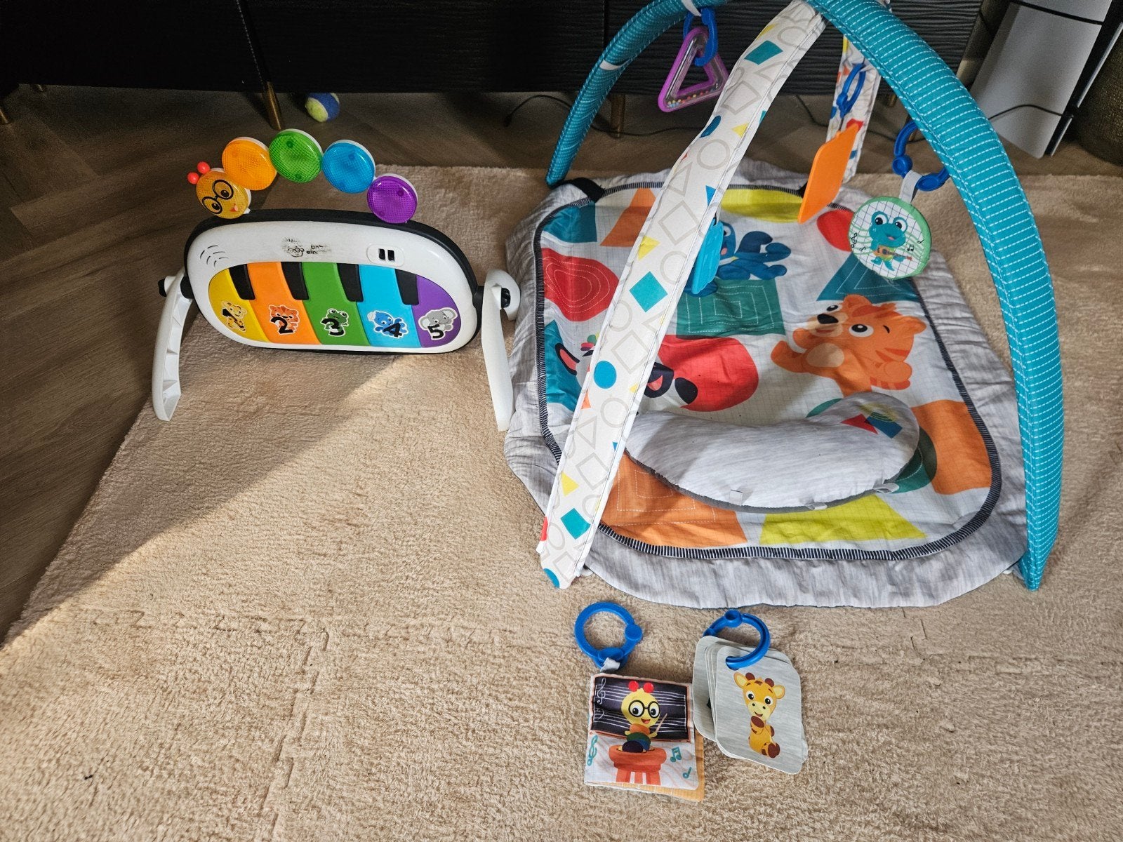Baby Einstein speelkleed met voetenpiano en tummytime kussen, Kinderen en Baby's, Ophalen, Gebruikt