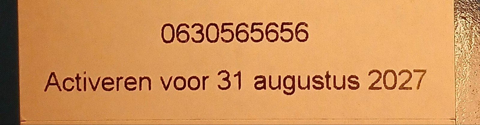 MOOI NUMMER LEBARA PREPAID 06-30-56-56-56 << TOP NUMMER, Telecommunicatie, Prepaidkaarten en Simkaarten, Ophalen of Verzenden