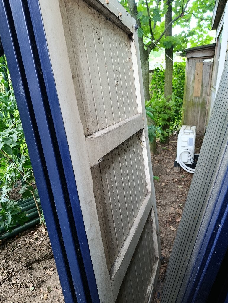 3 grote zware luiken / of als poort te gebruiken  (Koopje), Ophalen, Gebruikt, 80 tot 100 cm, Overige typen