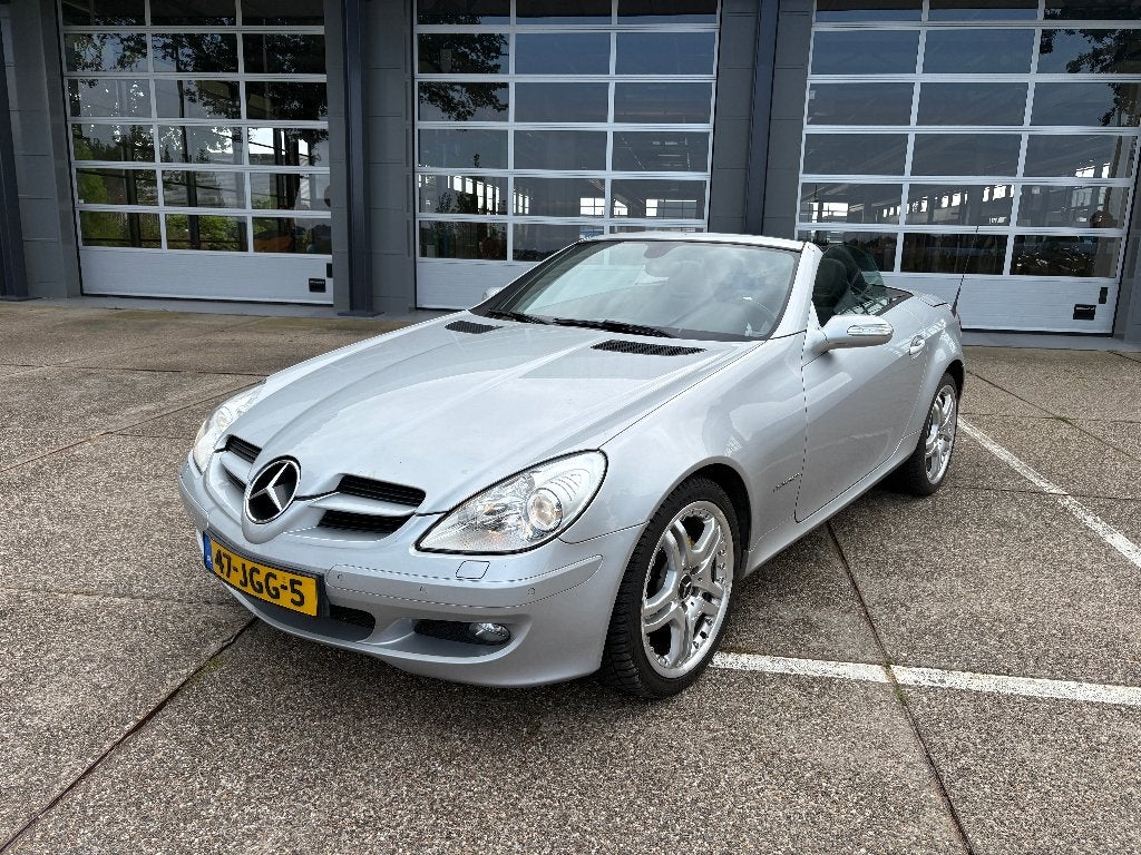 Mercedes-Benz SLK 1.8 Slk200 Kompr Roadster 2004 Grijs, Achterwielaandrijving, 4 cilinders, 1796 cc, 163 pk