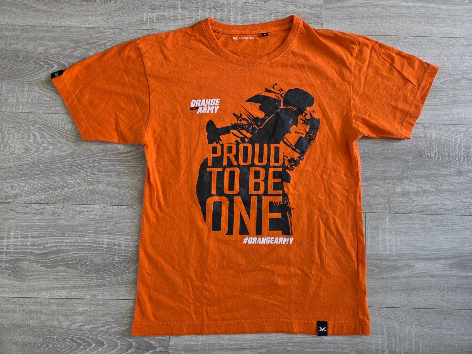 Max Verstappen Orange Army T-shirt - Grand Prix Zandvoo, Maat 48/50 (M), Oranje, Zo goed als nieuw, Ophalen of Verzenden