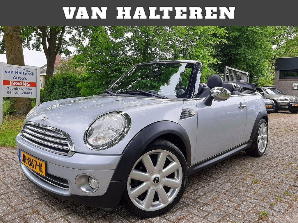 Mini Mini Cabrio 1.6 Cooper Airco/Clima Leder Xenon 17 Inch, Auto's, Mini, Bedrijf, Te koop, Cabrio, Airconditioning, Bluetooth