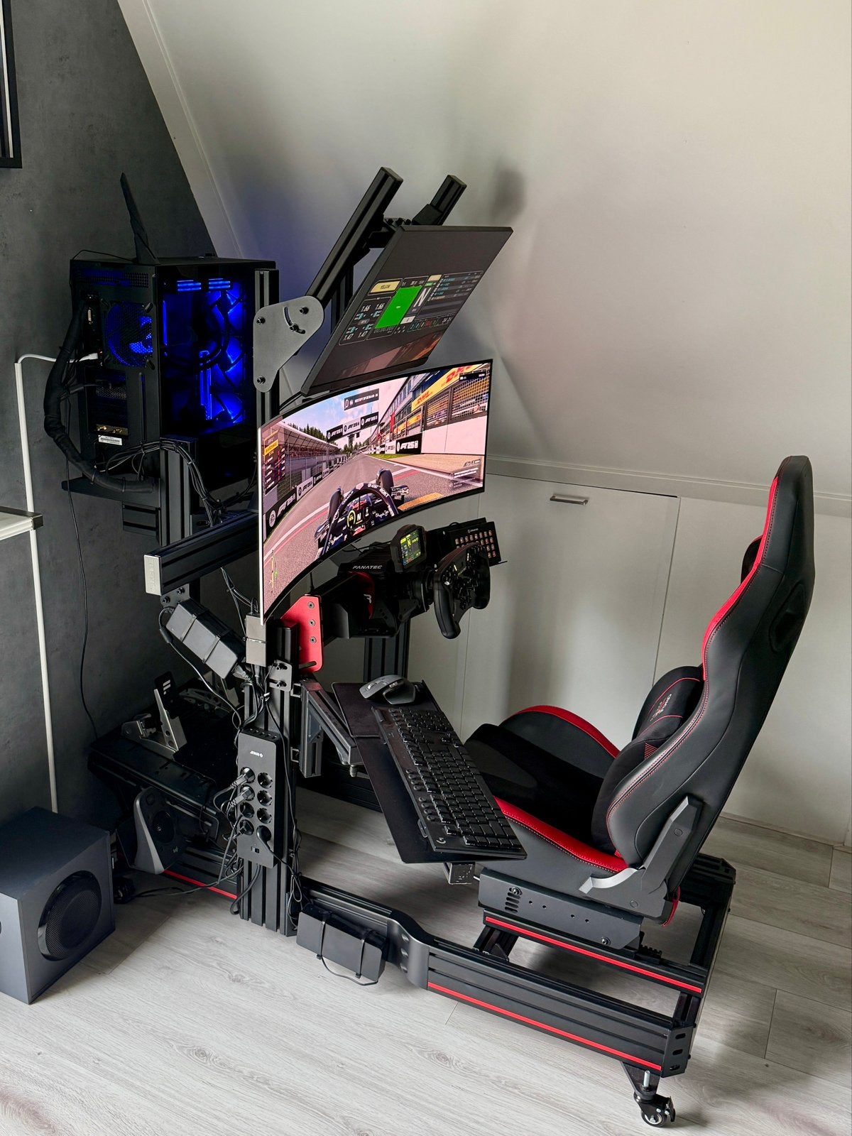 Complete Sim Racing Setup Trak Racer, Fanatec, PC, Spelcomputers en Games, Ophalen, Online, 1 speler, Racen en Vliegen