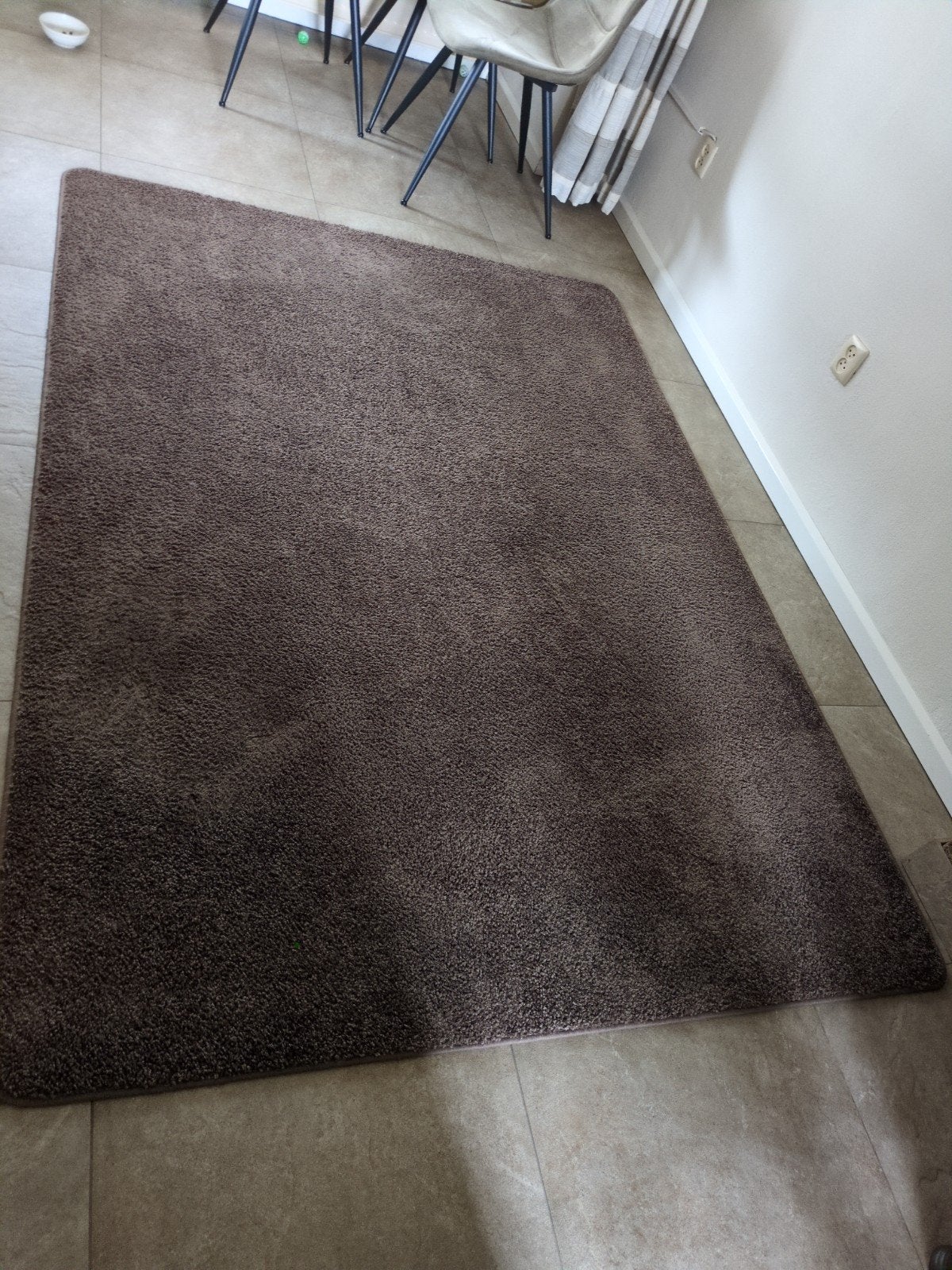 Mooi bruin vloerkleed 170x230 cm - zo goed als nieuw, Ophalen, Bruin, 150 tot 200 cm, 200 cm of meer
