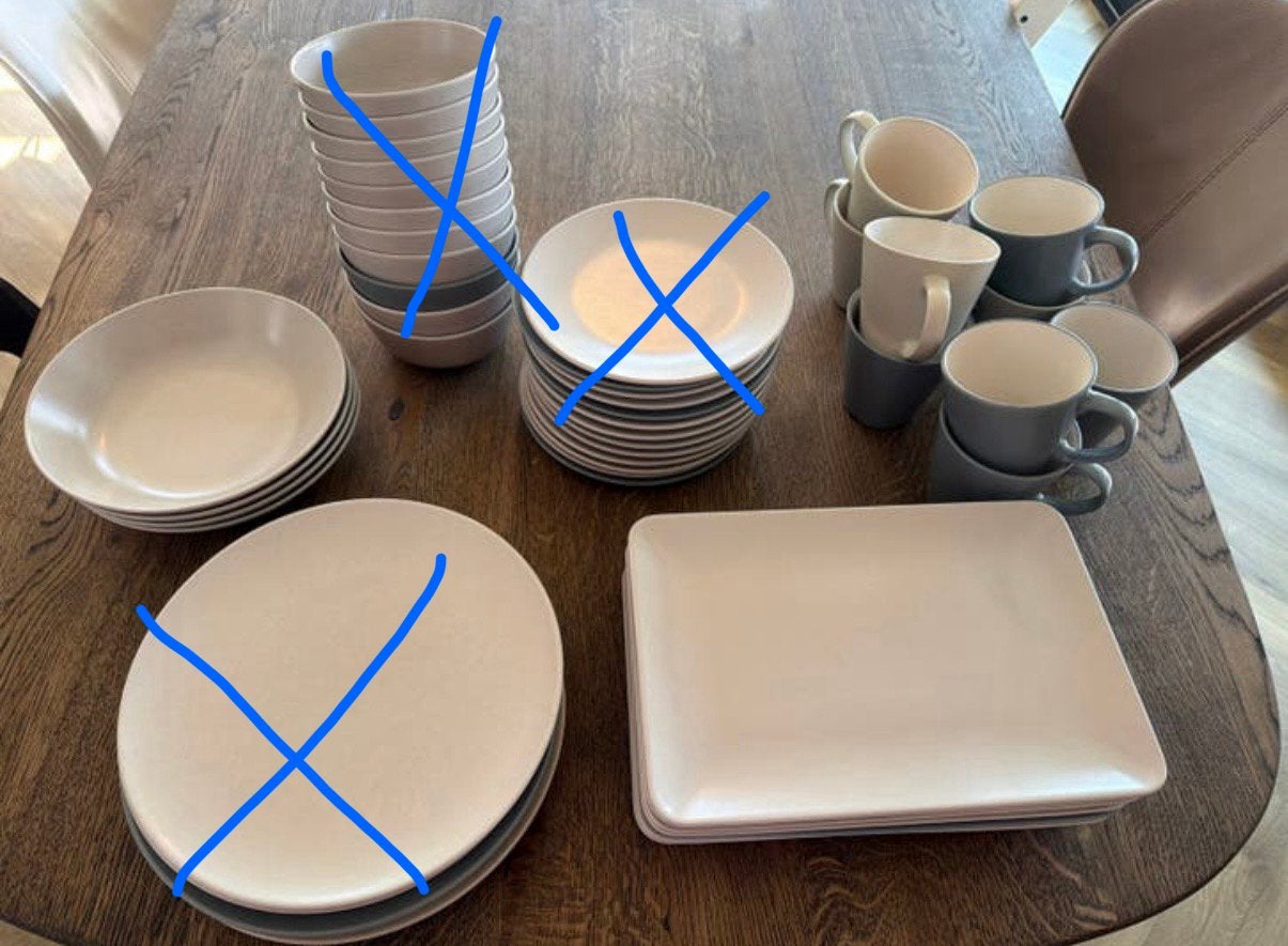 Ikea servies Dinera, Ophalen, Gebruikt, Overige merken, Keramiek