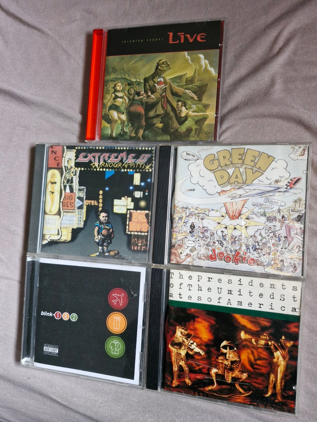 5xCD: Live, GreenDay, Blink182 , Extreme II, ThePresOfTheUSA, Ophalen of Verzenden, Zo goed als nieuw