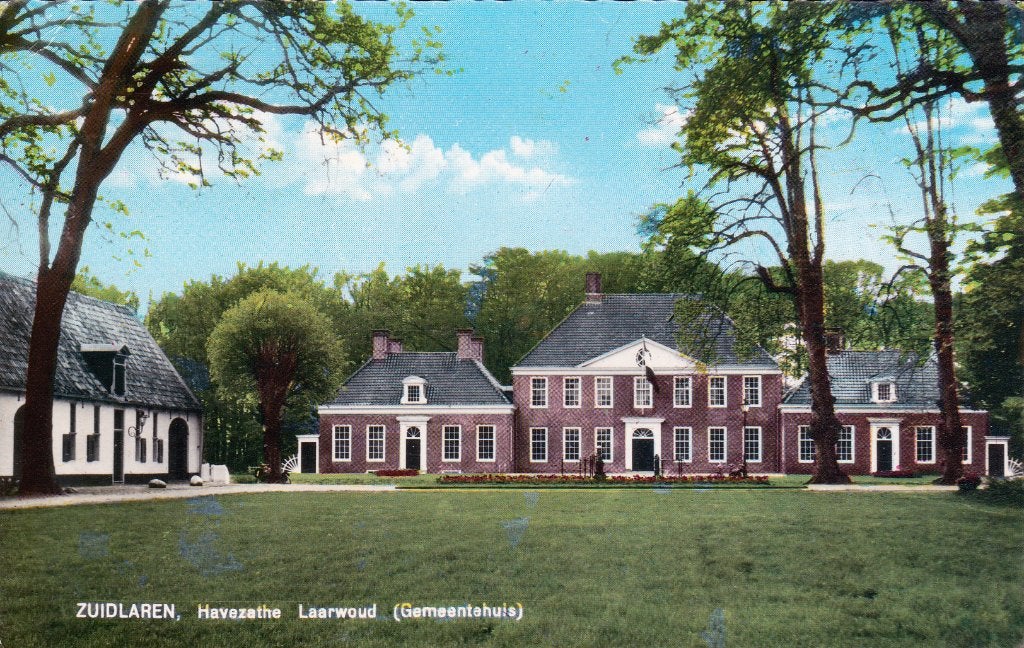 01514 Zuidlaren - Havezathe Laarwoud ( Gemeentehuis ), Verzamelen, Ansichtkaarten | Nederland, Verzenden, 1960 tot 1980, Gelopen