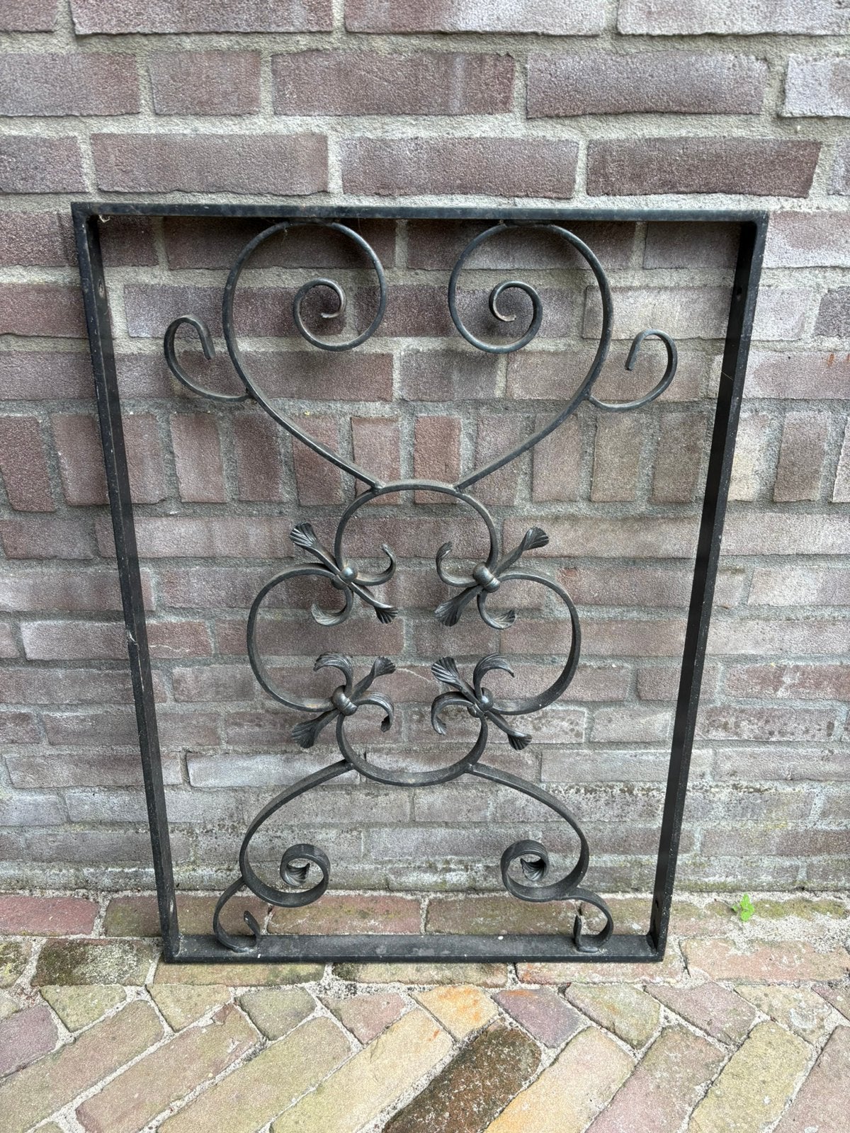 Sierhekwerk/decoratief ijzeren rek (85 x 60,5 cm), Ophalen, Gebruikt, IJzer, Sierhekwerk