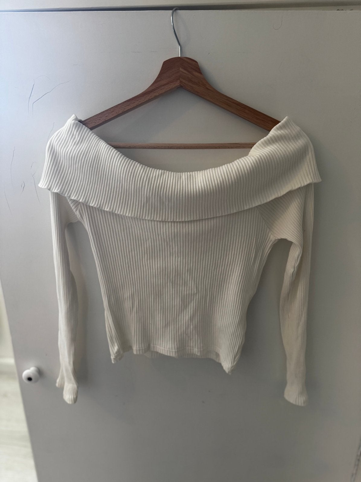 Off shoulder top XS wit, Ophalen, Zo goed als nieuw, Korte mouw