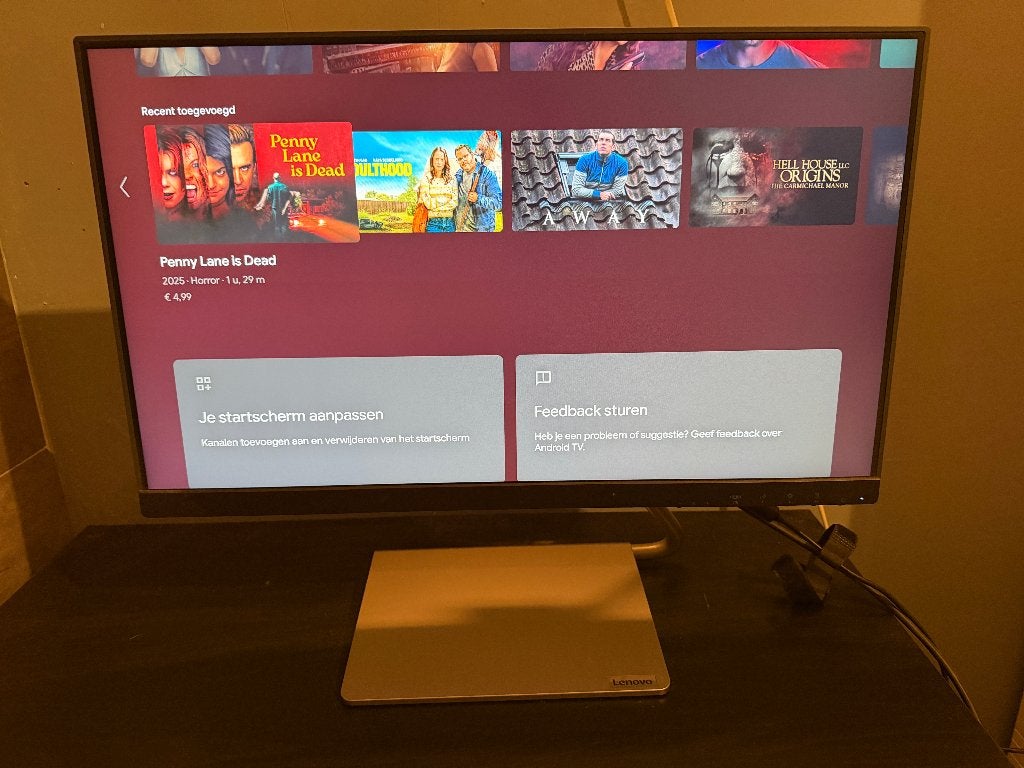 Lenovo Q24h-10 24 inch monitor, Computers en Software, Gaming, Gebruikt, HDMI, Ophalen of Verzenden