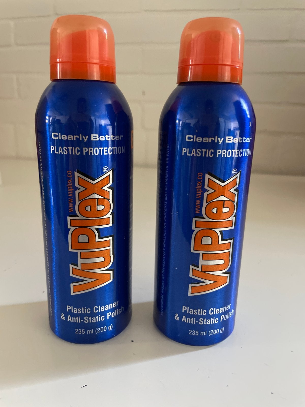 NIEUW2xVuPlex PlasticReiniger & Anti-Statische Polish 235ml, Ophalen of Verzenden