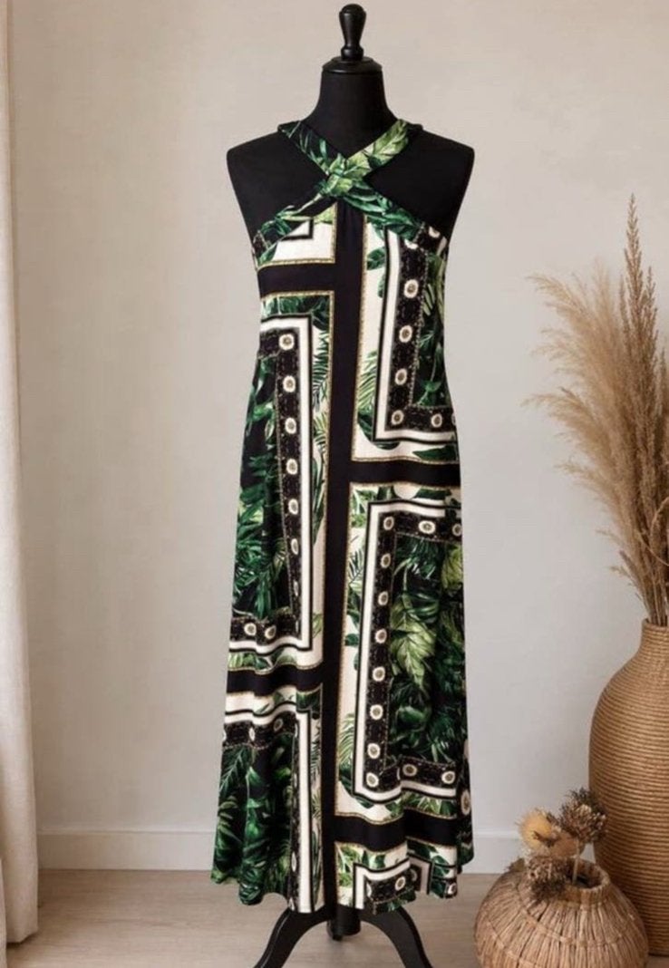 Sandro Ferrone mooie zomerse maxi jurk mt 36 ZGAN, Kleding | Dames, Ophalen of Verzenden, Zo goed als nieuw, Maat 36 (S), Grijs
