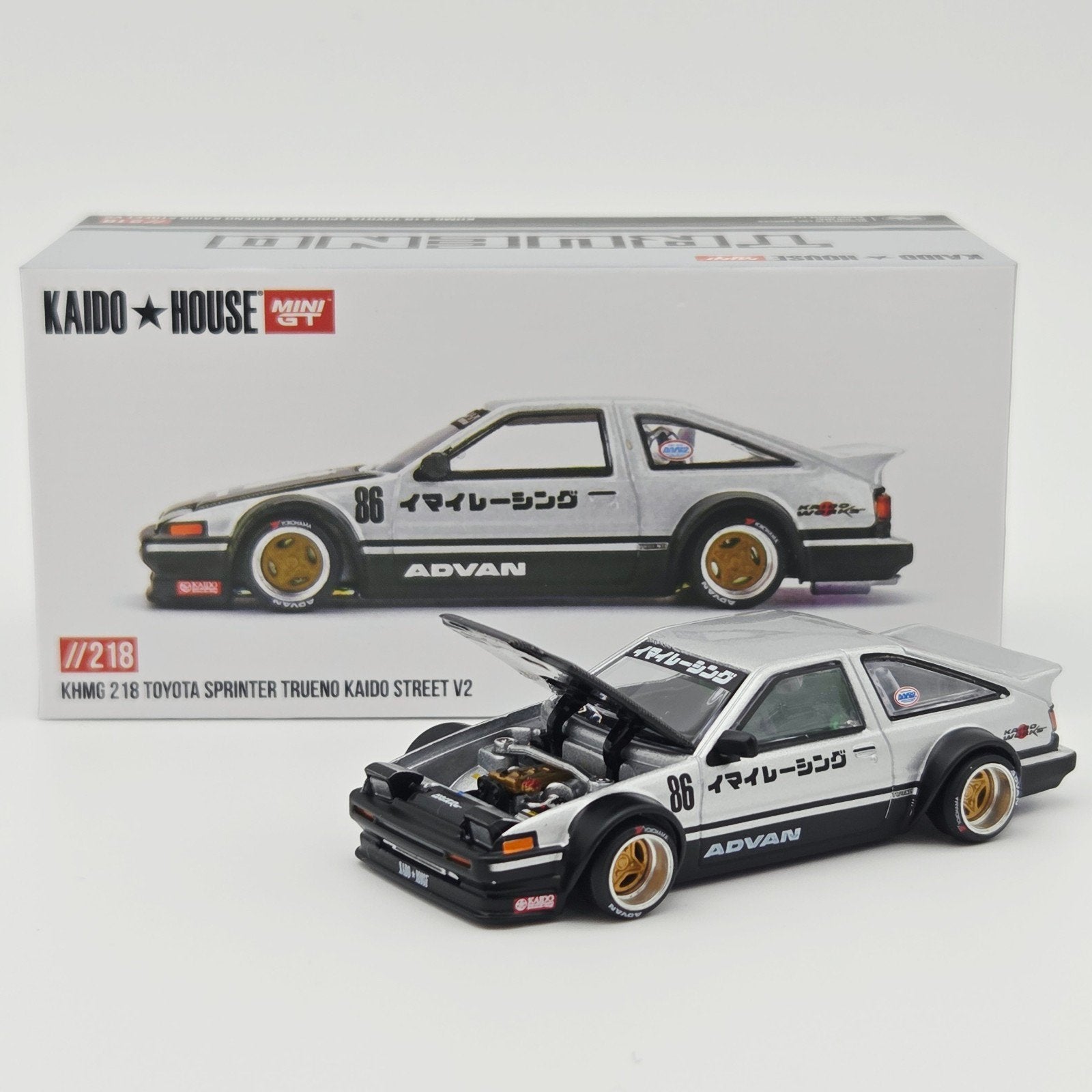 Mini Gt – 1983 Toyota AE86 Sprinter Trueno Kaido Street V2,