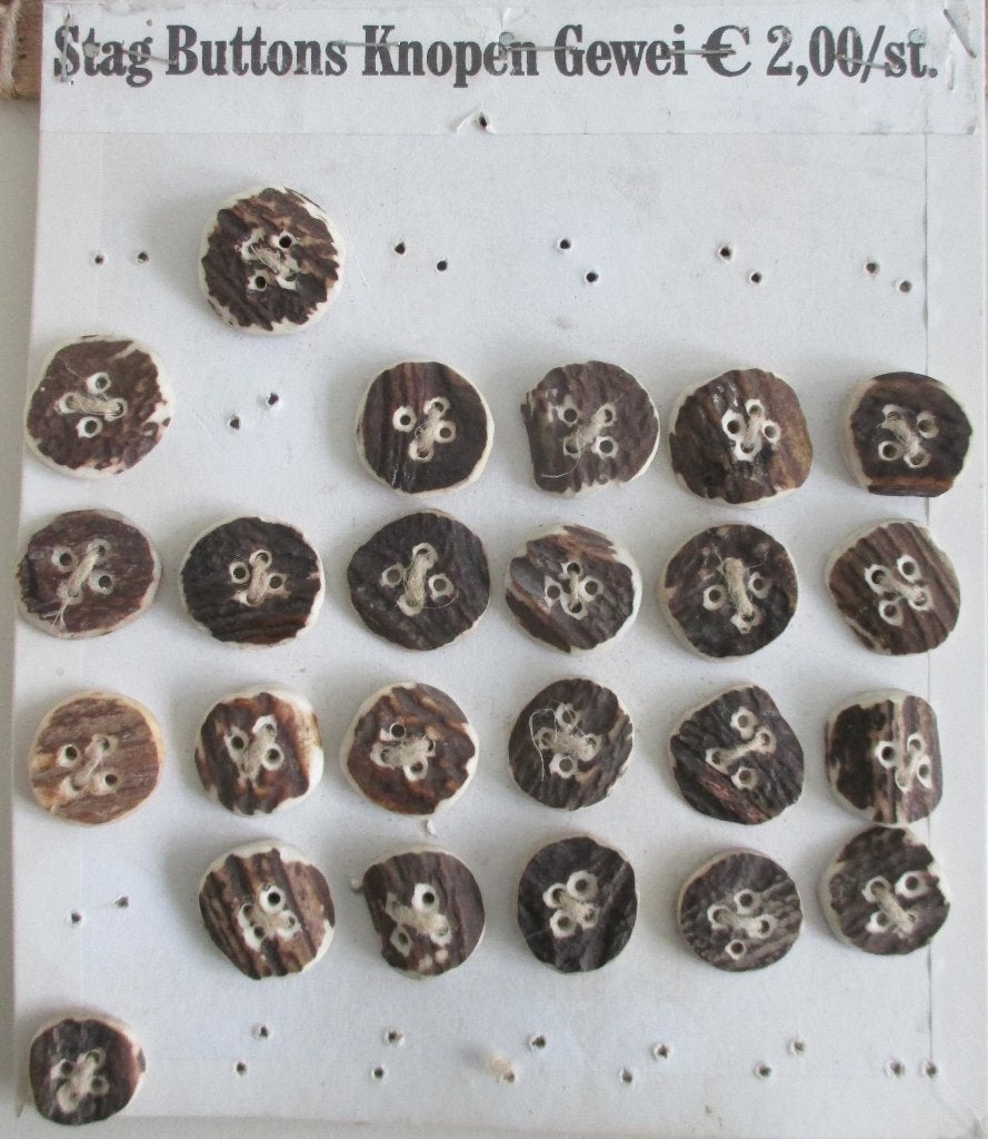 Handgemaakte Knopen uit Gewei Stag Buttons., Ophalen of Verzenden, Nieuw, Knoop of Knopen