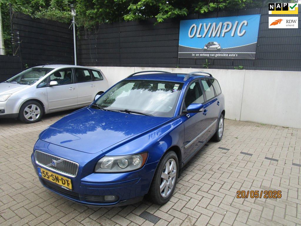 Volvo V50 1.8 Edition I +Airco +Nieuwe Apk, Auto's, Volvo, Voorwielaandrijving, 125 pk, 4 cilinders, Blauw