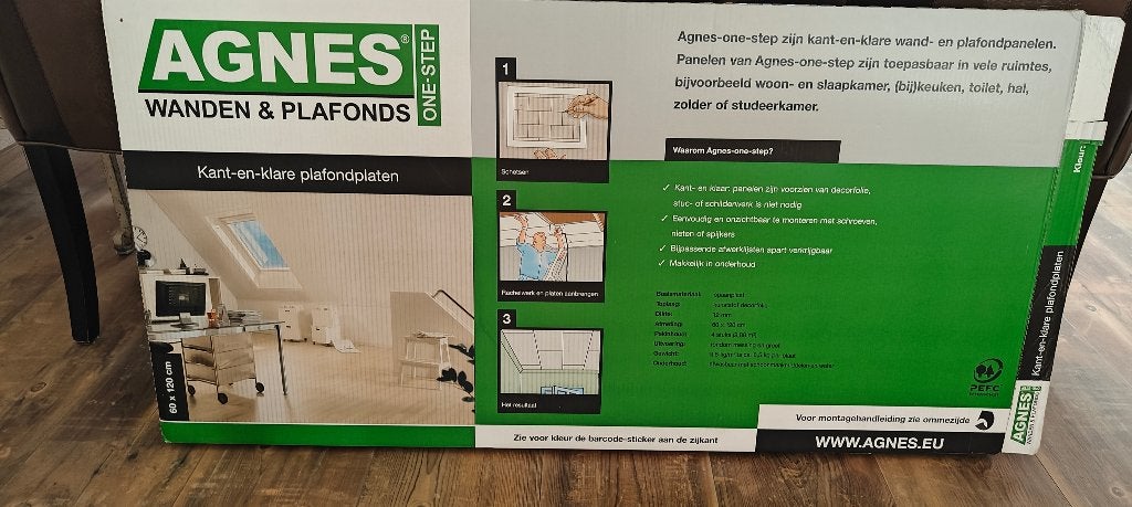 Plafondplaten, Ophalen, Nieuw