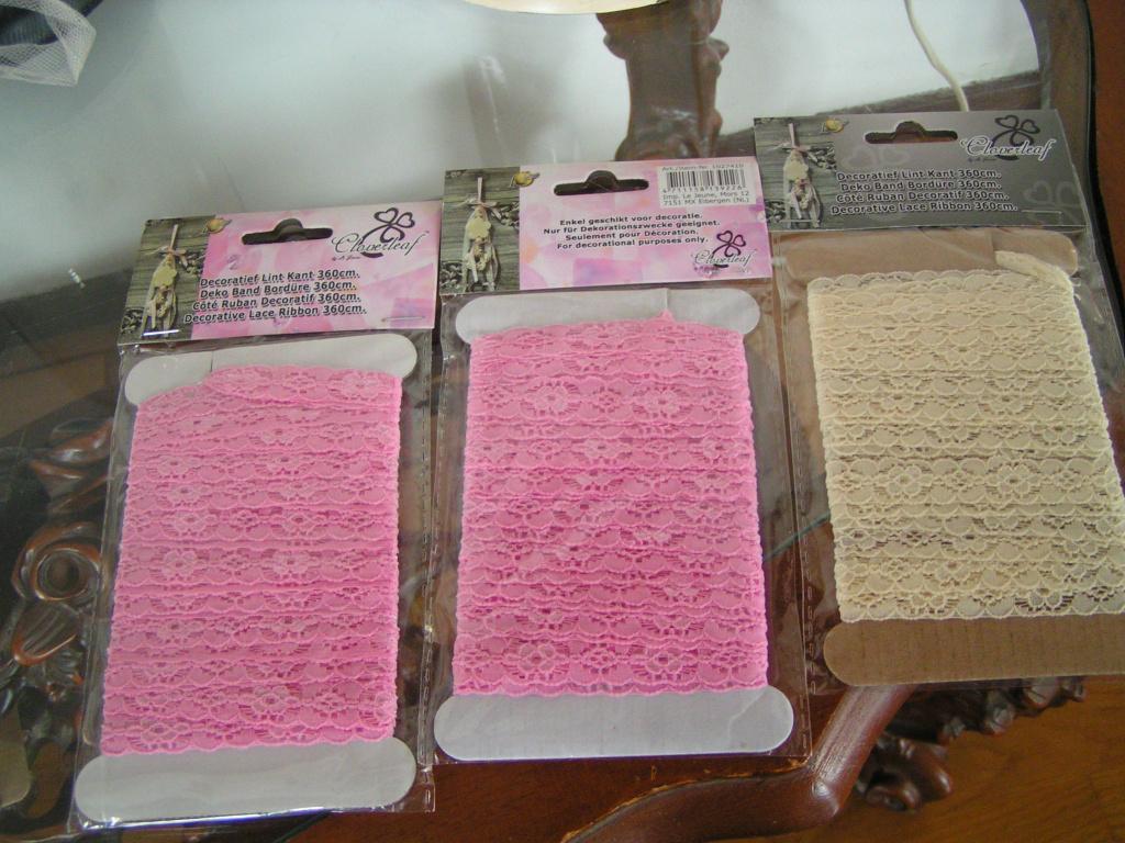 3 Nieuwe Kaartjes met Kant, Antiek en Kunst, Ophalen of Verzenden