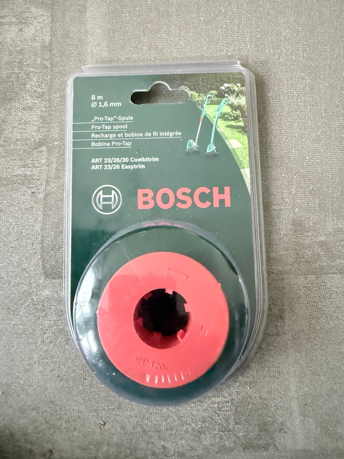 Bosch Pro-Tap Spoel voor Grastrimmer - 8m, 1.6mm, Tuin en Terras, Grastrimmers, Ophalen, Nieuw