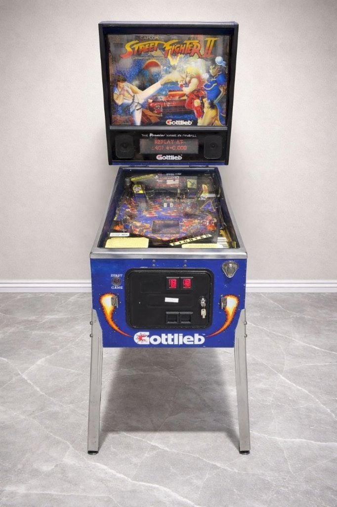 STREET FIGHTER GOTTLIEB PINBALL FLIPPER, Verzamelen, Automaten | Flipperkasten, Verzenden, Gottlieb, Zo goed als nieuw, Overige soorten