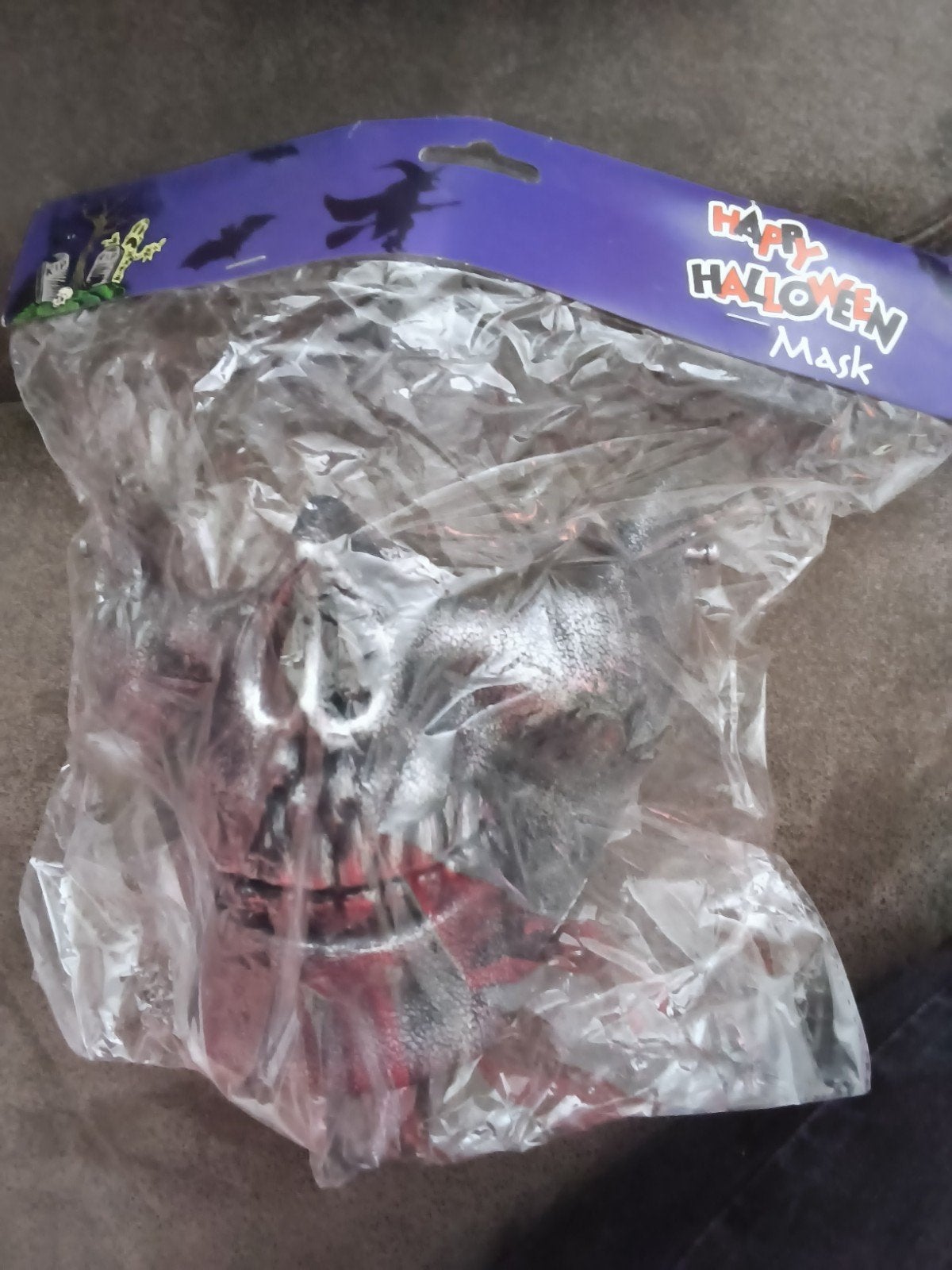 Halloween masker - griezelige schedel, Ophalen of Verzenden, Nieuw, Feestartikel, Halloween of Griezel
